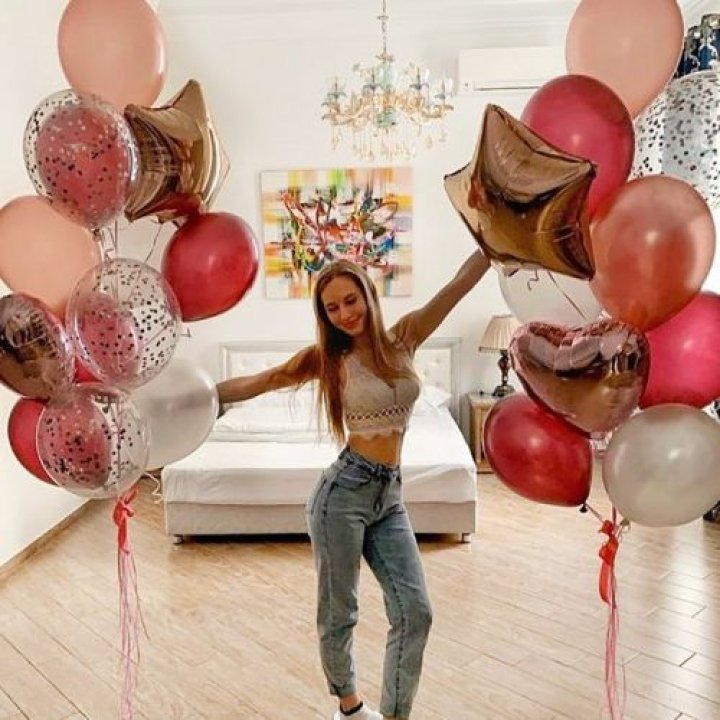 Фонтаны шаров "Селебрити" в Уфе