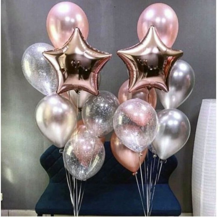 Фонтаны шаров "Дубль старт" в Уфе