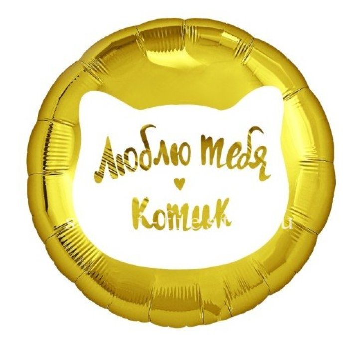 Фольгированный шар "Люблю тебя, Котик" в Уфе