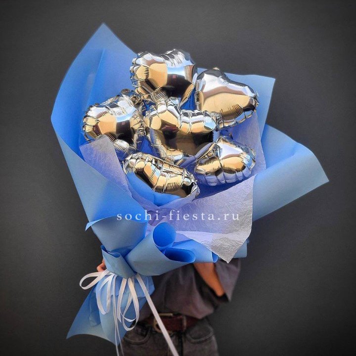 Букет из шаров сердец  №2 в Уфе