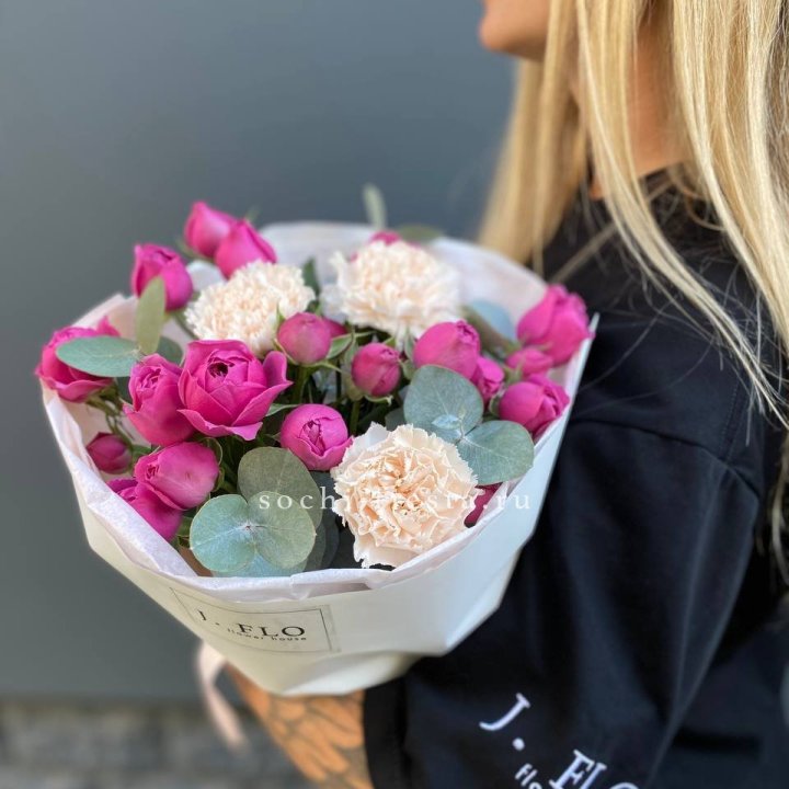 Букет с мисти бабблс №2 в Уфе