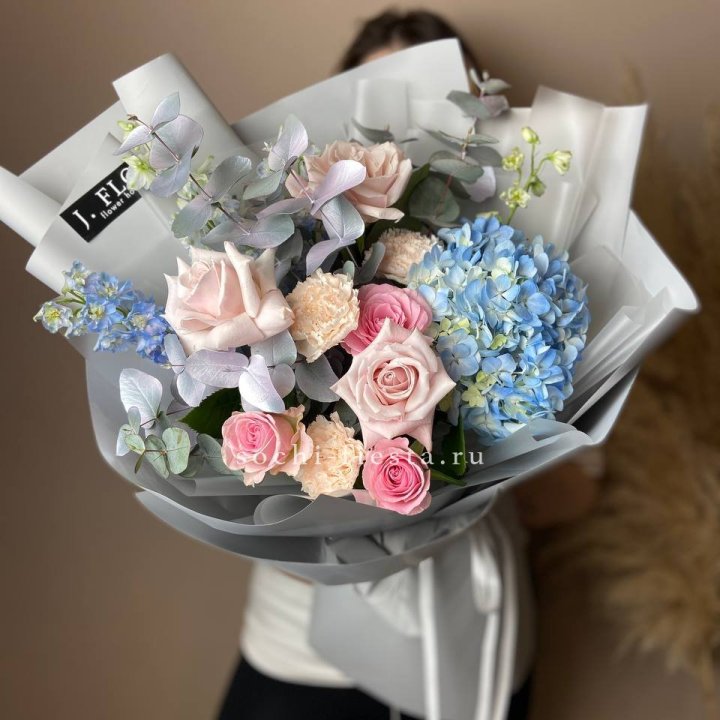 Букет с гортензией № 4 в Уфе