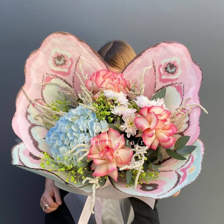 Дизайнерский букет бабочка №5 в Уфе