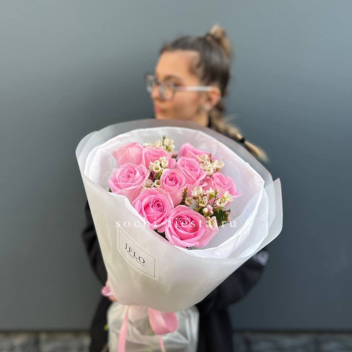Букет розовых роз  в Уфе