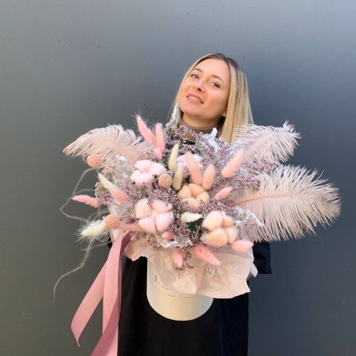 Авторский бокс с сухоцветами в Уфе