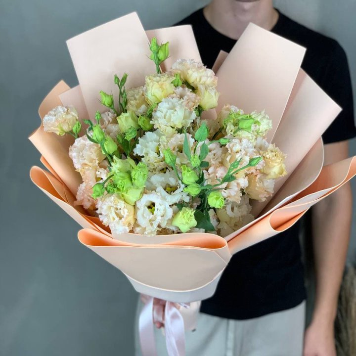 Букет эустом "Крем" в Уфе