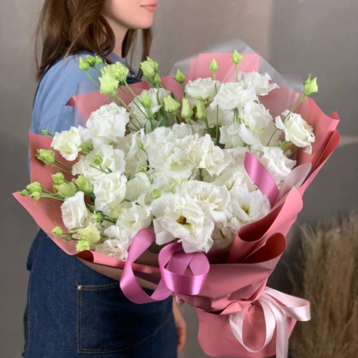 Букет эустом "Пудра" в Уфе