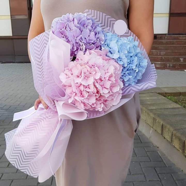 Букет гортензий "Пуф" в Уфе