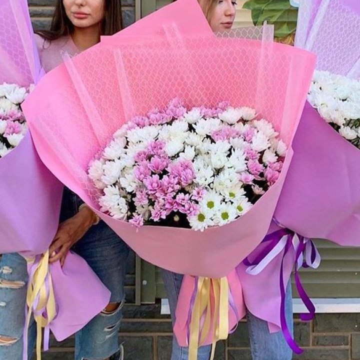 Букет хризантем №3 в Уфе