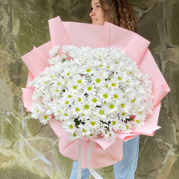  Букет хризантем "Крем" в Уфе