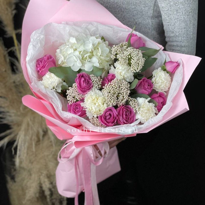 Букет с мисти бабблс №1 в Уфе