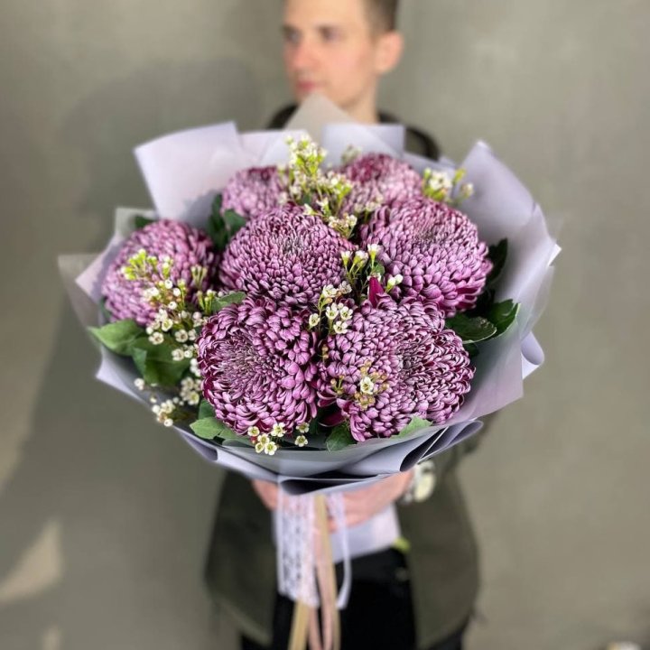Букет хризантем "Палермо" в Уфе