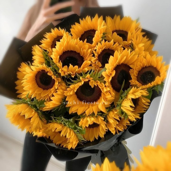 Букет подсолнухов "Гига" в Уфе