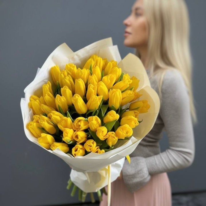 51 желтый тюльпан в Уфе