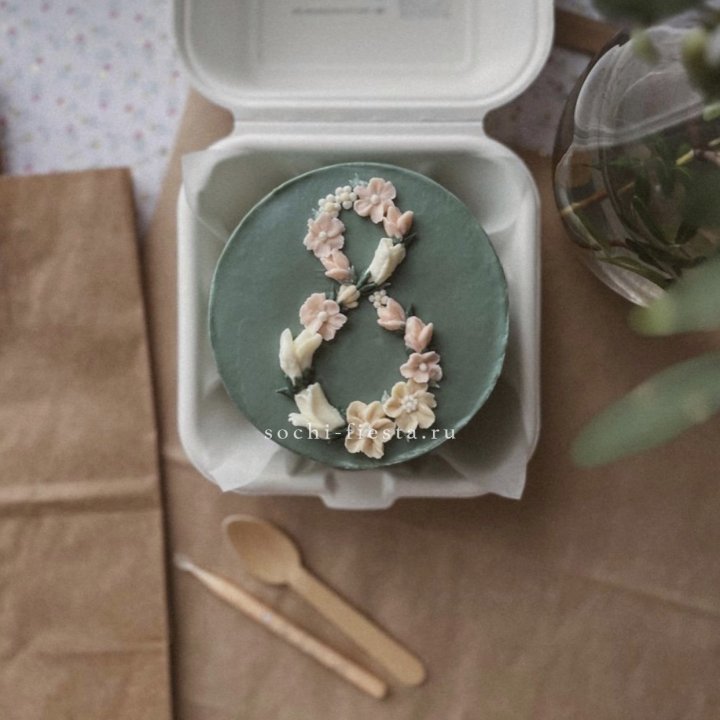 Бенто-торт "8 марта" green  в Уфе