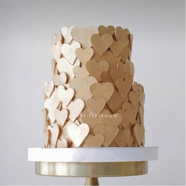 Торт "Hearts" gold в Уфе