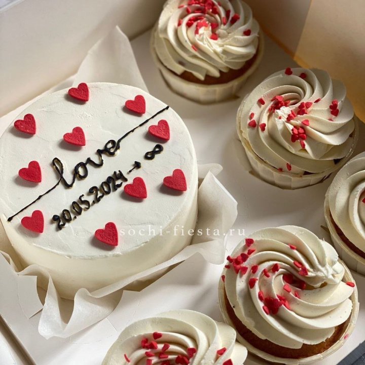 Капкейки и бенто-торт "Любимые" в Уфе