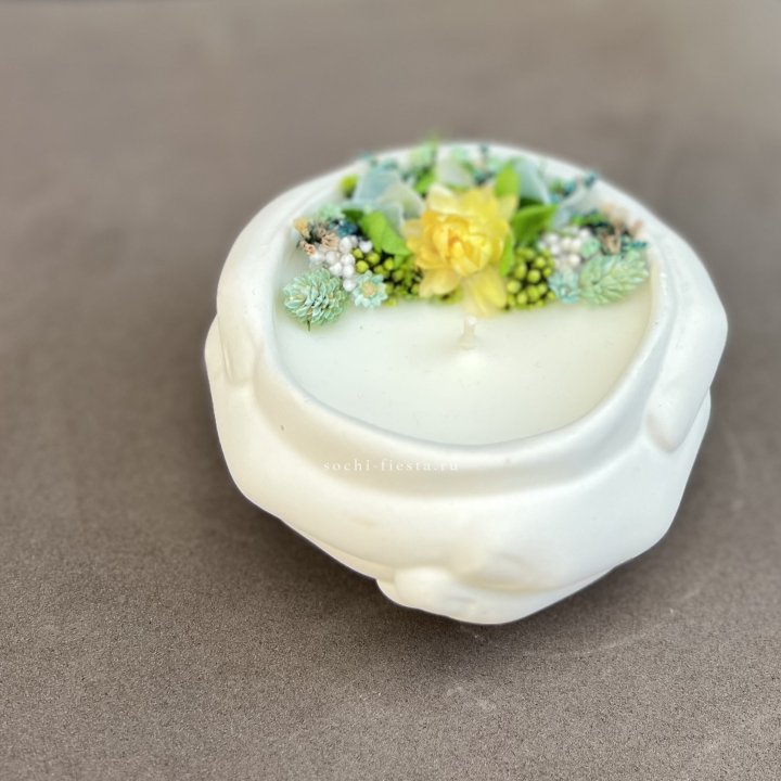 Свеча ароматическая в гипсе Руки в Уфе