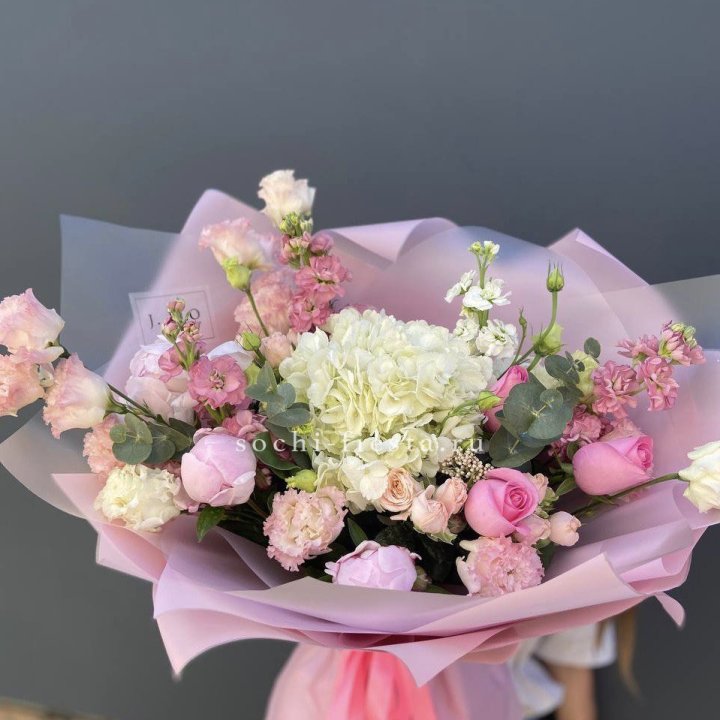 Дизайнерский букет "Фламинго" в Уфе