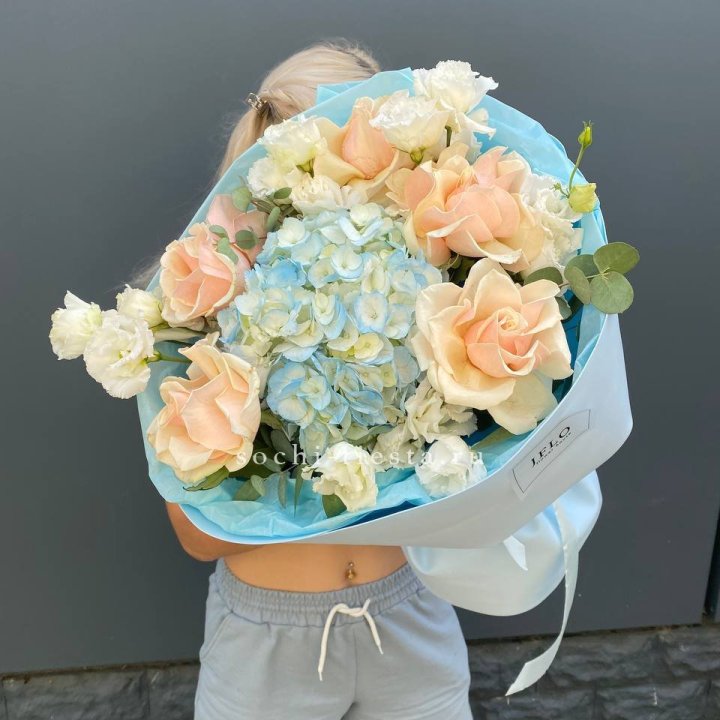 Сборный букет "Голубой закат" в Уфе