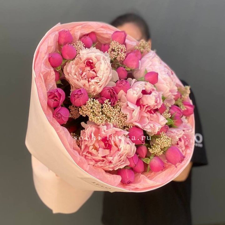  Букет с пионами "Преференс" в Уфе