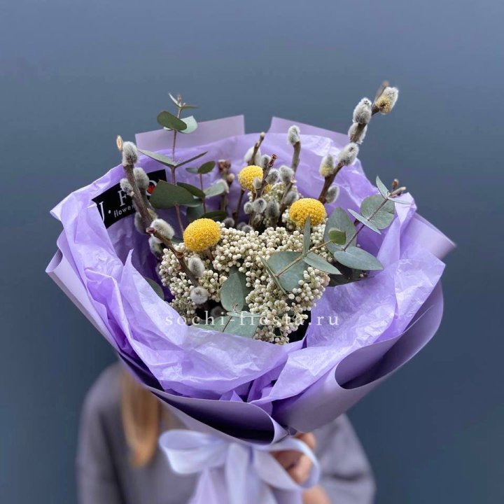 Букет с Вербой №1 в Уфе