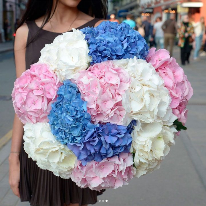 Букет гортензий "Инь-Янь" в Уфе