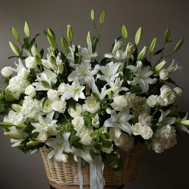 Цветочная корзина макси №3 в Уфе