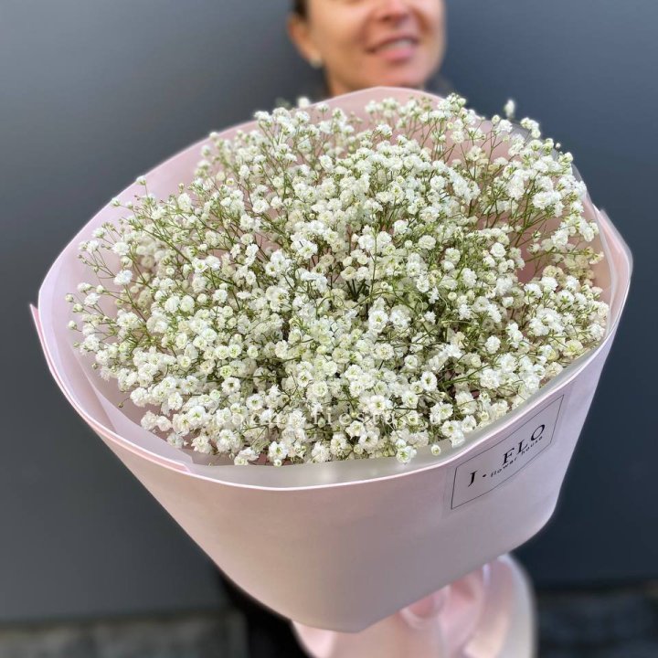 11 белых гипсофил в фоамиране в Уфе