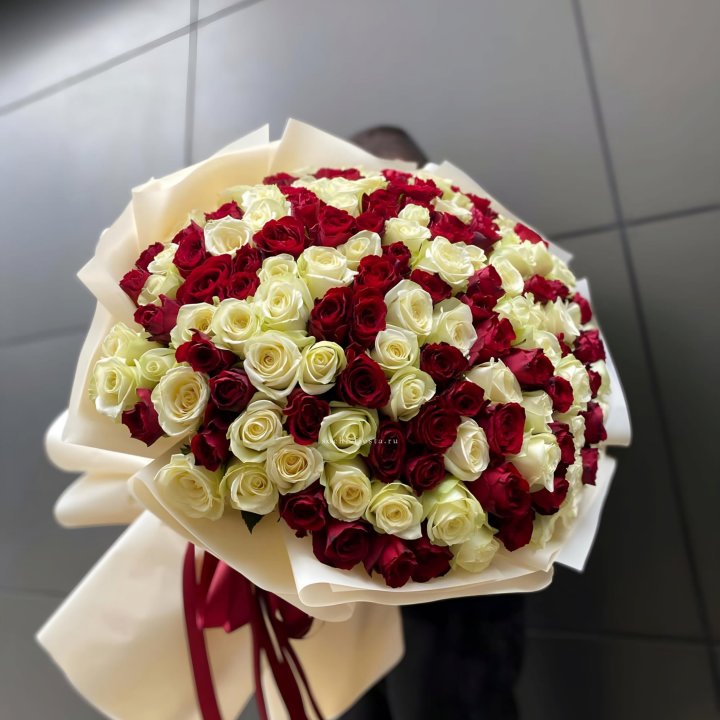 101 высокая импортная роза  в Уфе