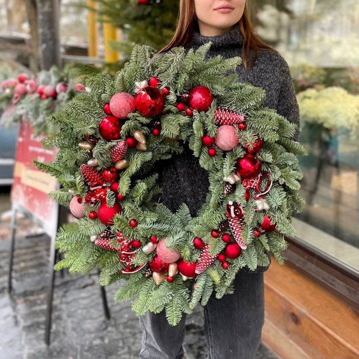 Рождественский венок  в Уфе