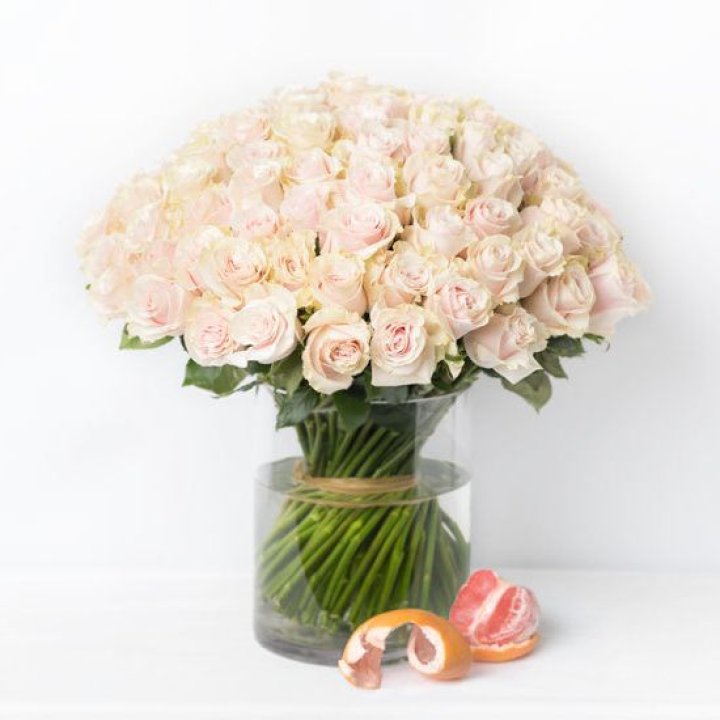 101 кремовая роза в Уфе