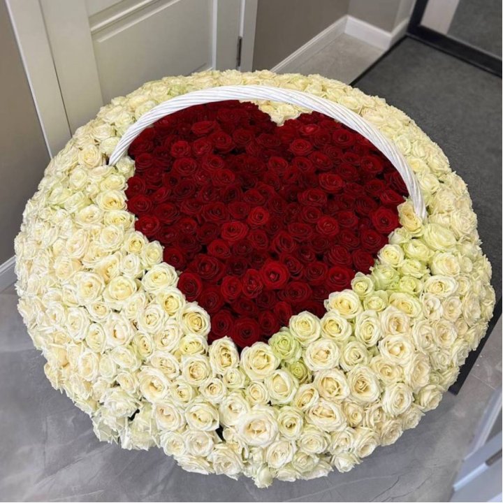 501 роза сердце в Уфе