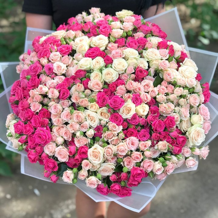 101 кустовая роза в Уфе