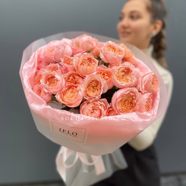 Букет из пионовидных роз Джульетта в Уфе