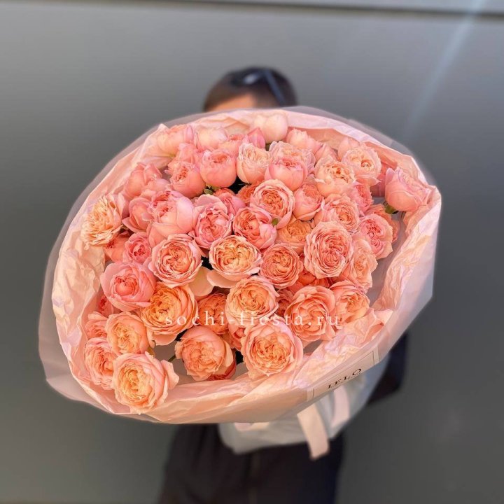 Букет из 21 пионовидной розы Джульетта в Уфе