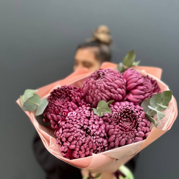 Хризантемы  Бигуди  в Уфе