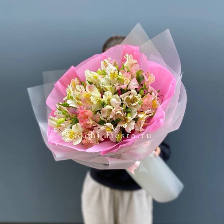 букет альстромерий "Черри" в Уфе