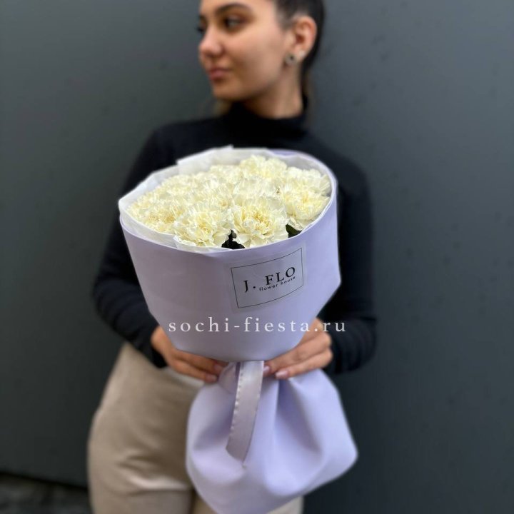 Букет белых диантусов в Уфе