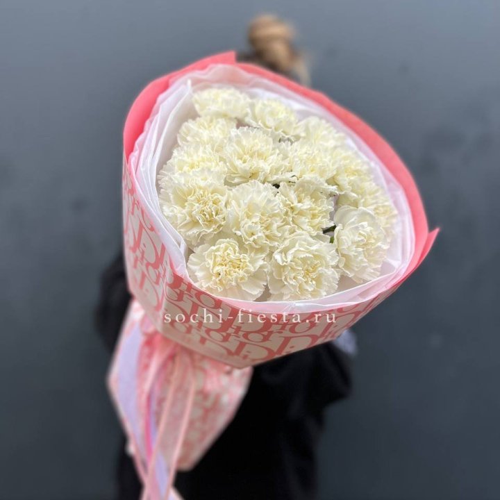 Белые диантусы №2 в Уфе