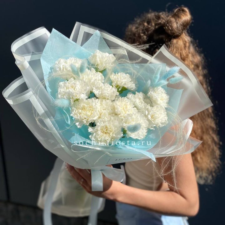 Воздушный букет из диантусов  в Уфе