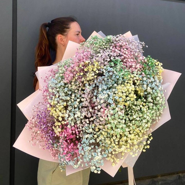 Пышный букет из гипсофил  в Уфе