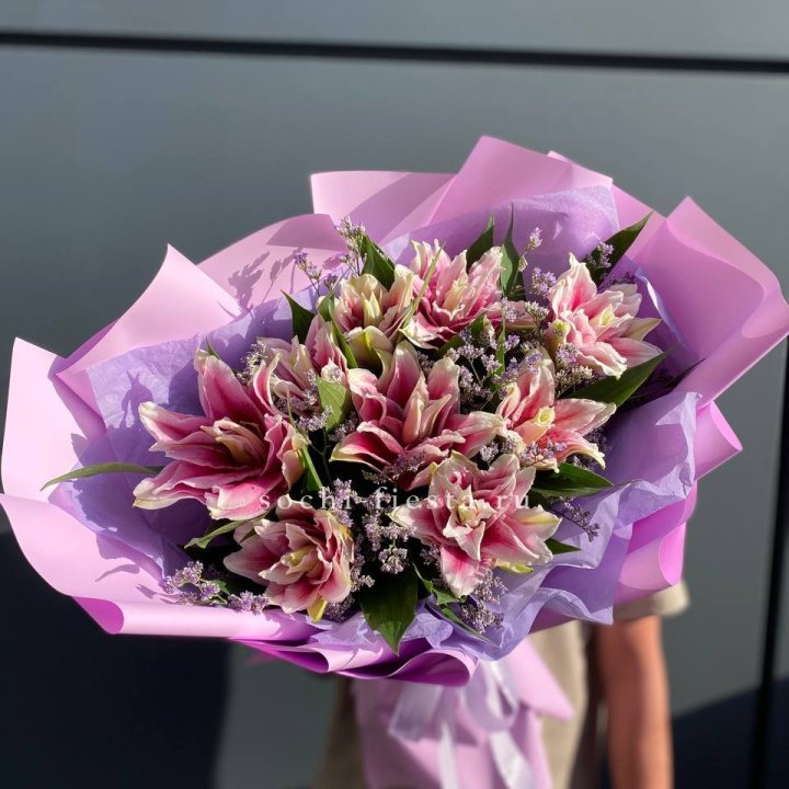 Букет пионовидных лилий №4 в Уфе