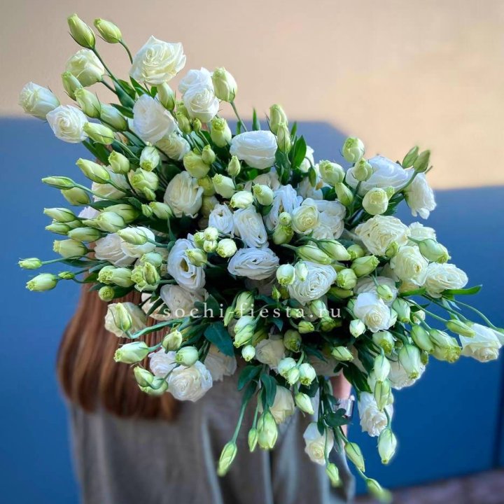 Охапка эустомы в Уфе