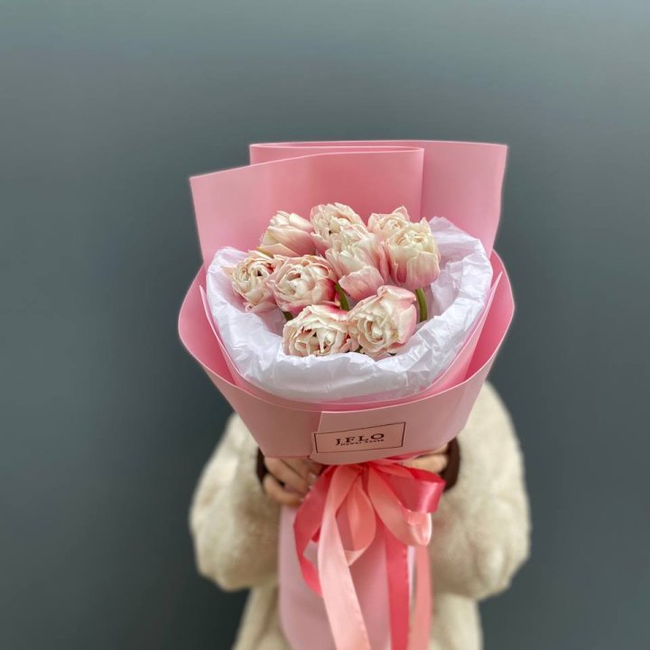 9 нежных тюльпанов в Уфе