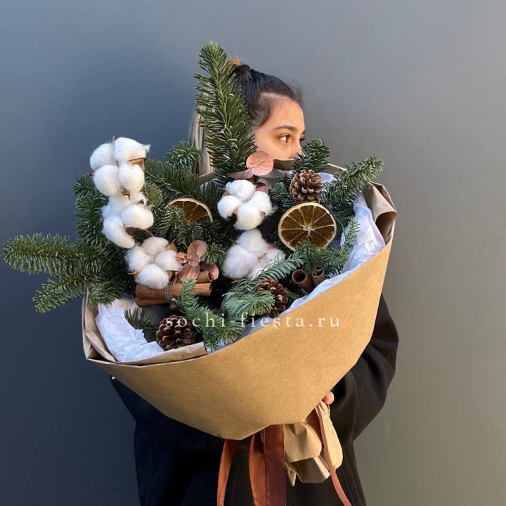 Зимний букет с нобилисом в Уфе