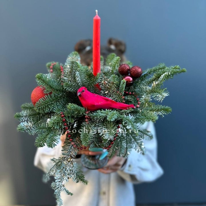 Новогодняя композиция в бокале в Уфе