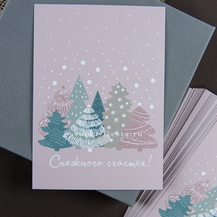 Открытка к букету "Снежного счастья" в Уфе