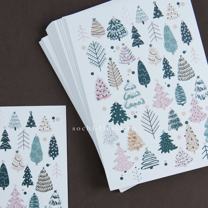 Открытка к букету "Елки" в Уфе