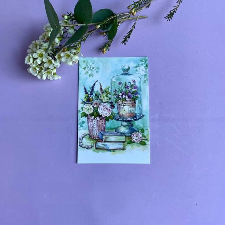 Открытка к букету "Книги" в Уфе